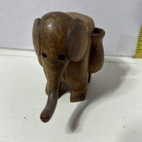 3 Wooden Elephants. Tallest Approx. 3” - Picture 3 of 7